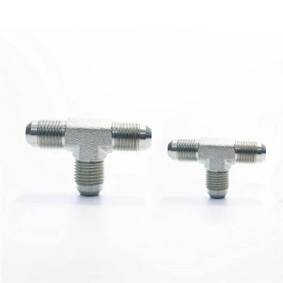 Ffitiadau Hose Adaptor Hydrolig Tee Gwryw JIC